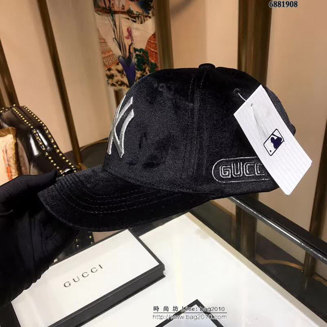 MLB 專櫃同步 NY與Gucci聯名款棒球帽 情侶款 6881908 LLWJ5651